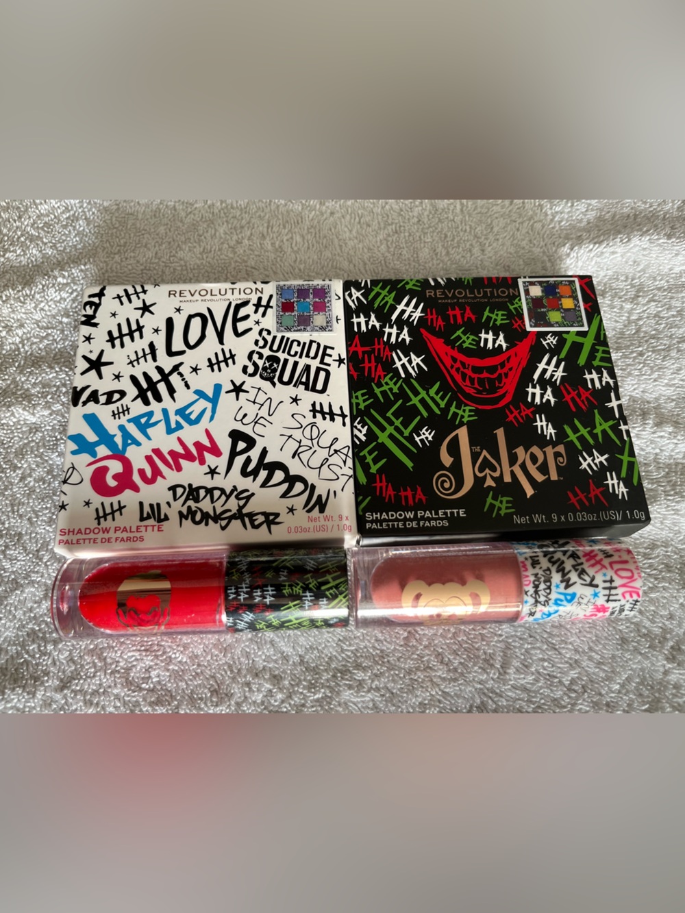 Harley Quinn and Joker Palette and Lipstick